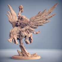 Alvar the Giant-Crusher riding a griffin Figure (Unpainted)