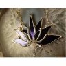 Purple Lotus Necklace