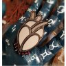 Mirror Heart Brooch