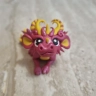 Pink Dragon Figure with paper flower
