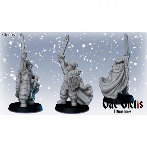 Couch Warrior Figure (Unpainted)