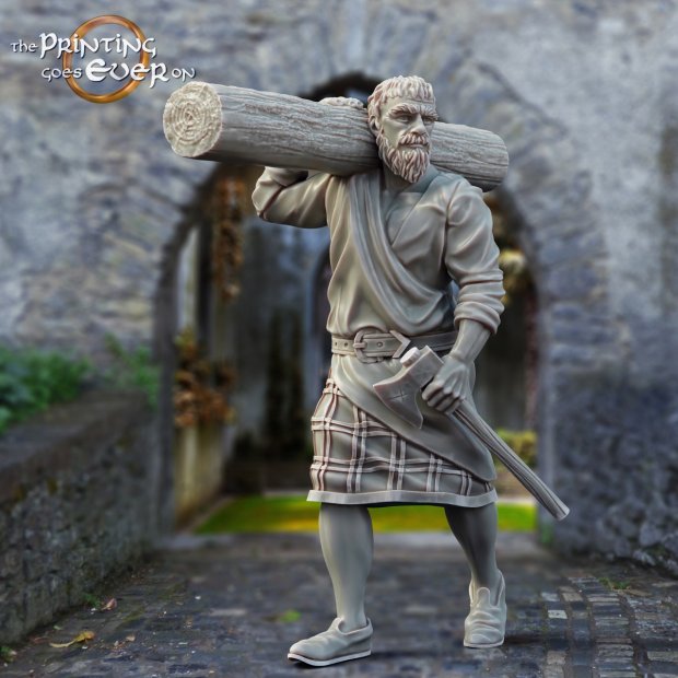 Woodcutter Figure (Unpainted)
