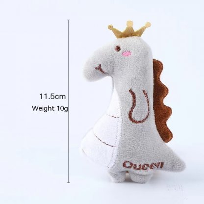 Catnip Plush Cat Toy (Gray Emperor Dinosaur)