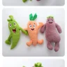 Vegetable Paradise Squeaky Dog Plush Toy (Purple)