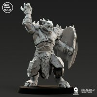 Evil beastman with a sword Figure (Unpainted)