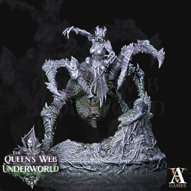 Drow Arachnid Warrior Figure (Unpainted)