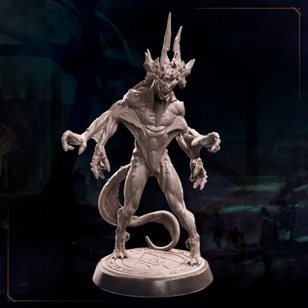 Split Demon Figure (Unpainted)