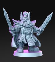Grimhold Dwarf Warrior Figure (Unpainted)
