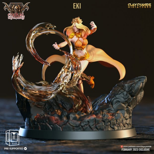 Eki (Human, Mage) Figure (Unpainted)