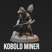 Kobold Miner Figure (Unpainted)