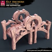 Elf Archers - Bridge Figure (Unpainted)