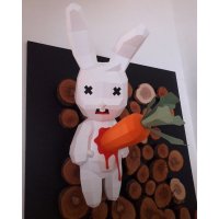 Rabbit With Carrot 3D Building Set