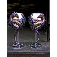 Northern Lights Set Of 2 Glasses With Decor
