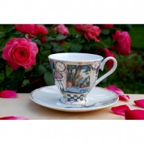 Alice In Wonderland - Characters Mug With Saucer