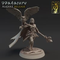 Shaved Tribal Witch Figure (Unpainted)