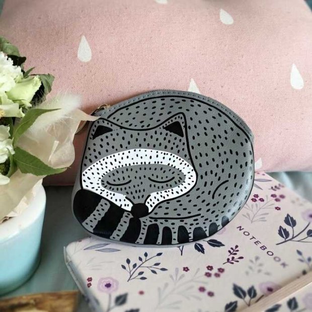 Raccoon Cosmetic Bag