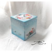Handmade Watercolor Tea Box