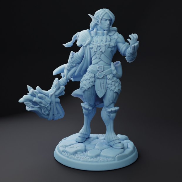 Elf Paladin Faden Figure (Unpainted)