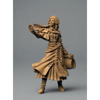Female cleric with handbag Figure (Unpainted)
