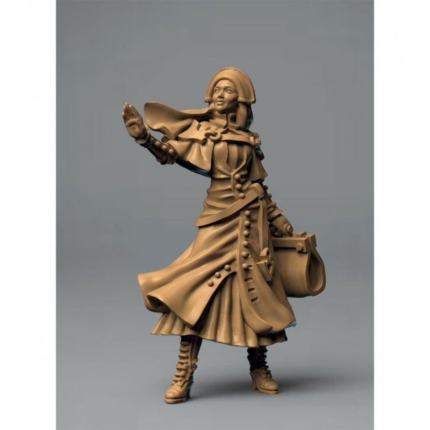 Female cleric with handbag Figure (Unpainted)