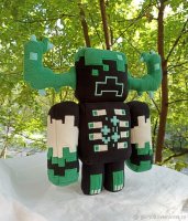 Warden Pixel Cave Monster Plush Toy (Light Green)