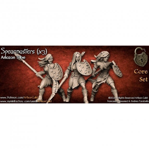 Amazon Tribe - Spearmasters Figure (Unpainted)