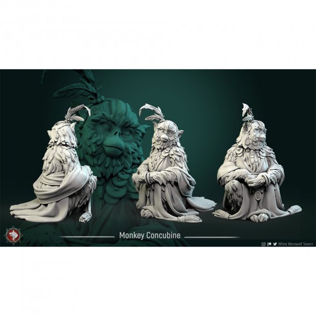 Monkey Concubine Figure (Unpainted)