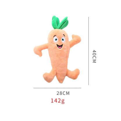 Vegetable Paradise Squeaky Dog Plush Toy (Yellow)