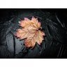 Ginger Maple Leaf Pendant Necklace