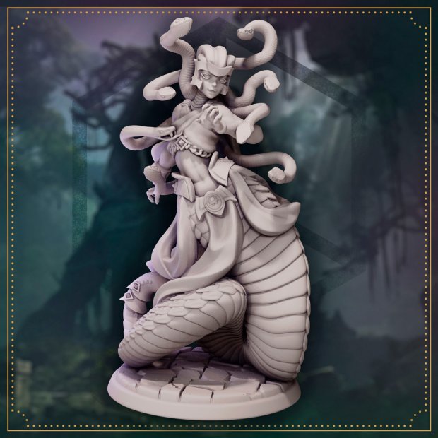 Ada Lael, the beautiful naga jellyfish Figure (Unpainted)