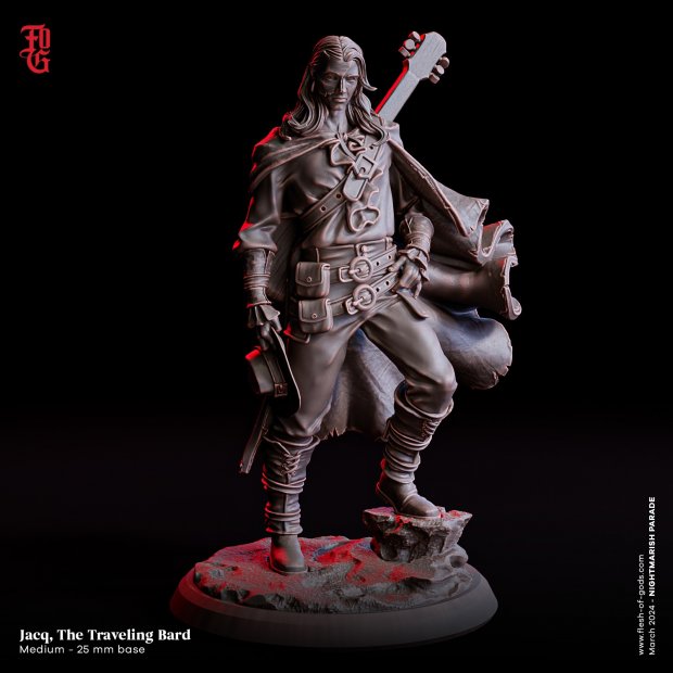 Jacq Bard 2 Figure (Unpainted)