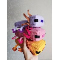 Handmade Minecraft - Axolotl Plush Toy