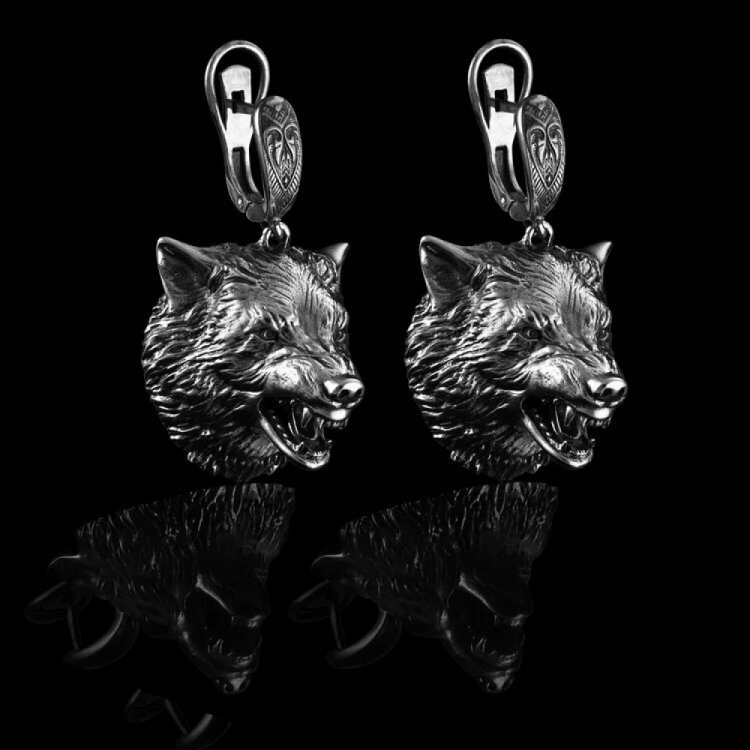 Wolf Earrings