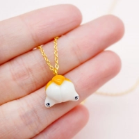 Welsh Corgi Butt Pendant Necklace