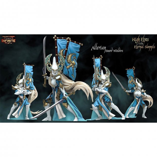 Alterian Sword Wielders Figure (Unpainted)