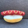 Food Plush Squeaky Dog Toy (Hot dog)