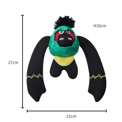 Gorilla Squeaky Dog Toy (Green)