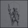 Vorhax, the Guardian of the Assembly with a Glaive Figure (Unpainted)
