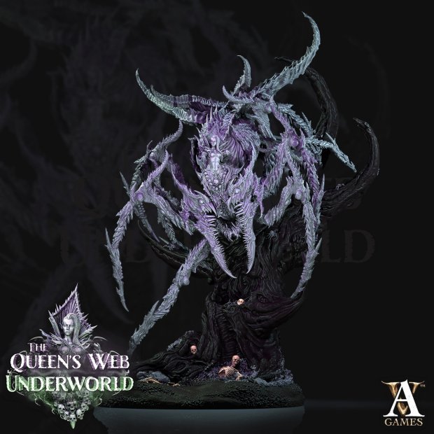 Drow Arachnid Queen Figure (Unpainted)