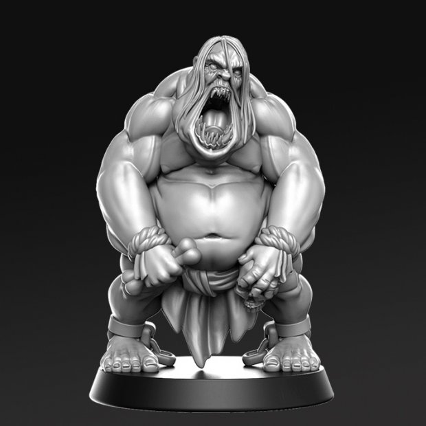 Aggroth Ogre Figure (Unpainted)