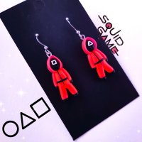 Handmade Squid Game Earrings