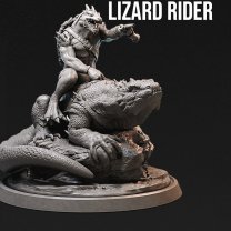 Lizard Rider Figure (Unpainted)