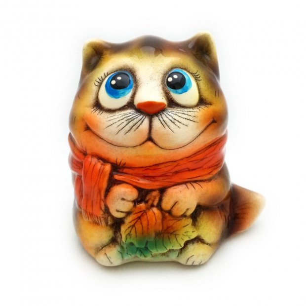 Autumn Cat Figure