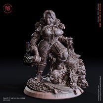 Dwarf Creature Huntress Figure (Unpainted)