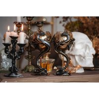Dragon's Gold Set Of 2 Glasses With Decor