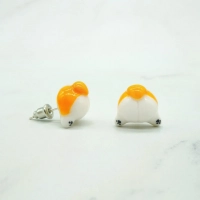 Welsh Corgi Dog Ass Stud Earrings