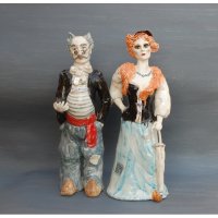Buratino - Cat Basilio And Fox Alice Figure Set