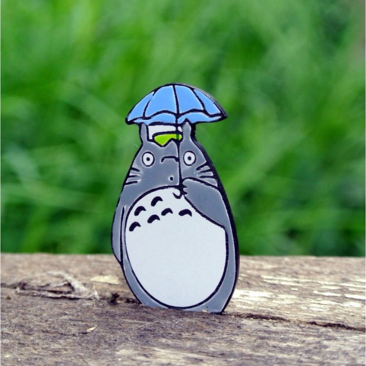 My Neighbor Totoro - Totoro with Umbrella Brooch
