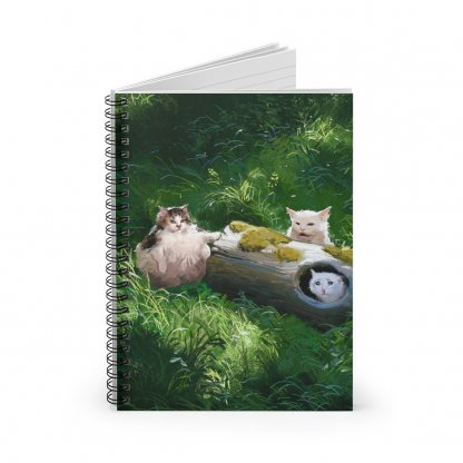 Confused Cat Meme Spiral Notebook