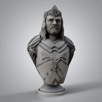 The Lord of The Rings - King Aragorn Bust (Unpainted)